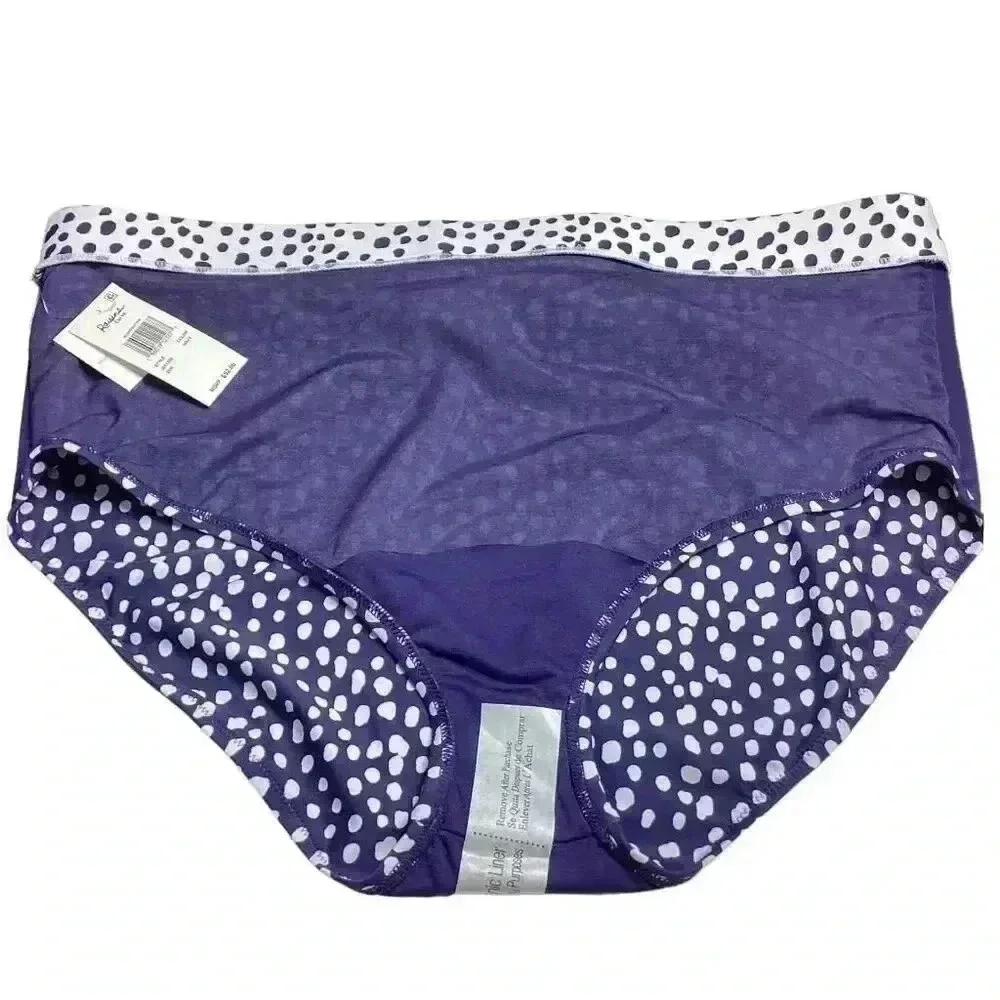 Raisins Curve Bikini Swimsuit Womens 24W Blue Polka Dot Beach Vacation Pool NEW